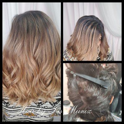 Color correction ombre