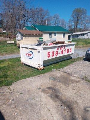 Trash removal from inside home