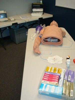 Our adult simulation lab with all the items needed to create a realistic simulation experience.