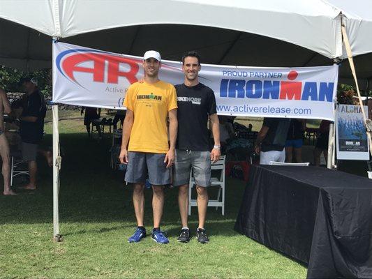 I ran into Doctor's Kevin and Travis Rose at the ART Tent at the Ironman Kona World Championship. The absolute best Sports Chiropractors!!