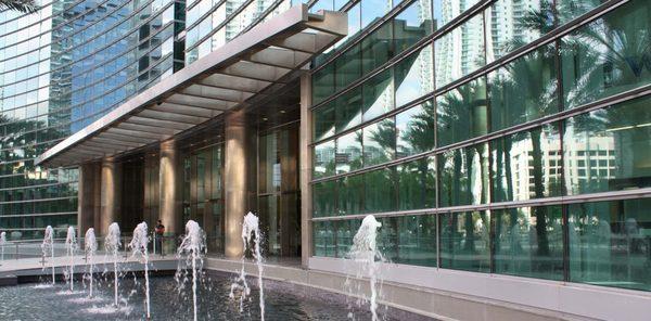 The Entrance to the Brickell Arch Building