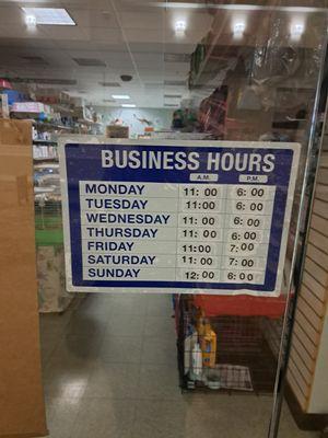 Business Hours