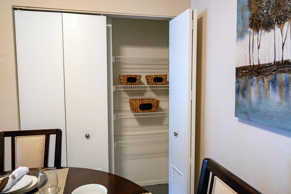 Accommodating Pantry / Dining Room Closet - Waterford Pines Apartments in Waterford, MI