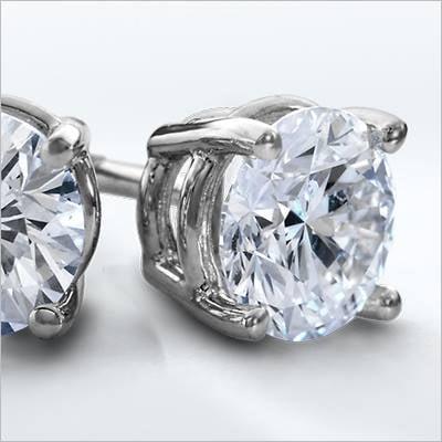 GIA certified diamond earring studs