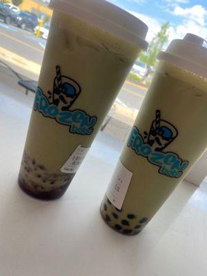 Matcha boba tea