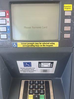 notification due to credit card skimmers.