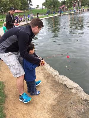 Fishing derby. Turtles kept stealing our worms.