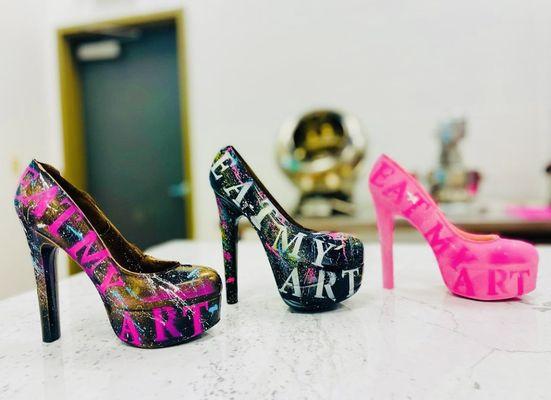 Custom chocolate stilettos