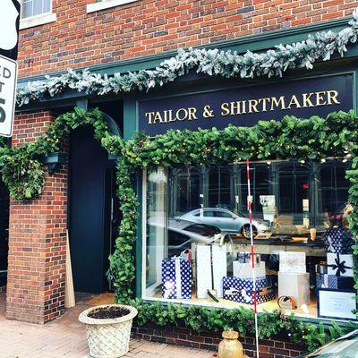 Decorated store windows