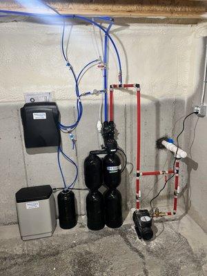 Water Softener with Whole house Chlorine Removal with K5 Drinking Water System