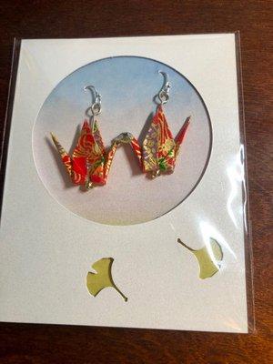 Origami Crane Earrings