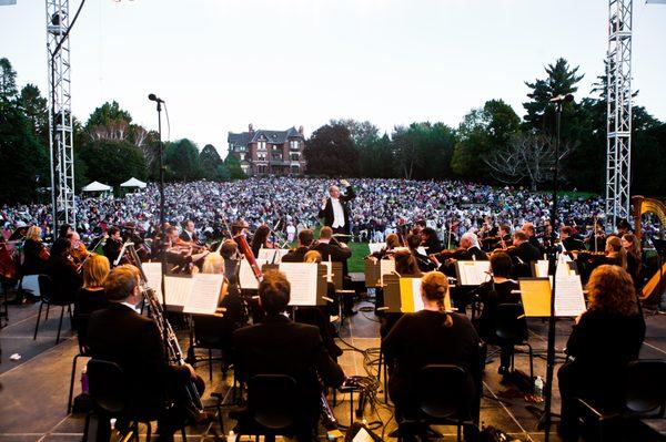 The season opener, Brucemorchestra on the grounds at historic Brucemore.