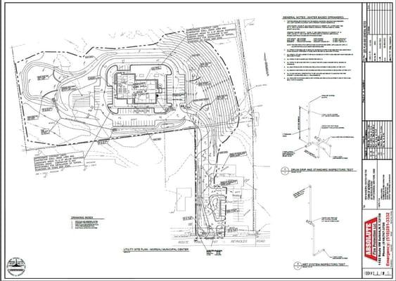 Moreau Town Center Fire Sprinkler Plan