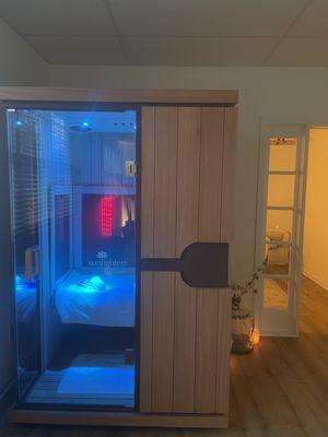 Infrared sauna + bodywork... perfect combo!