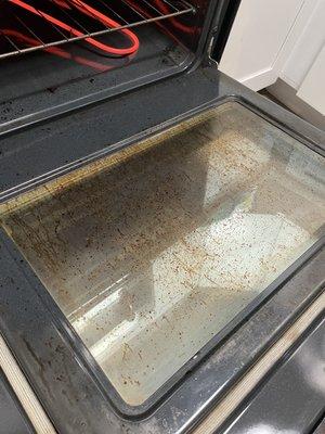 We paid an ADDITIONAL $50 to have the oven cleaned. She told us to finish it.