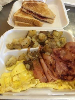 Breakfast box. $5.50