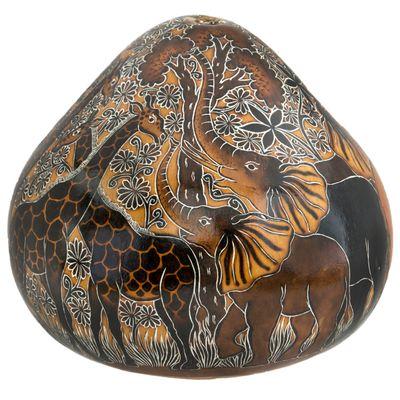 African Animals Gallery Gourd