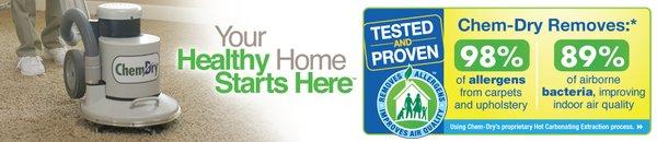 Chem-Dry removes allergens from your home!