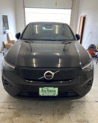 This 2022 Volvo EV received a full auto detail including an interior and exterior detail along with a Ceramic coating with Ceramic Pro!