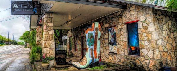 Art on 12, A Destination Gallery, A Wimberley Boot Location