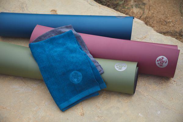 GRP Adapt yoga mats with eQua hot hand towel