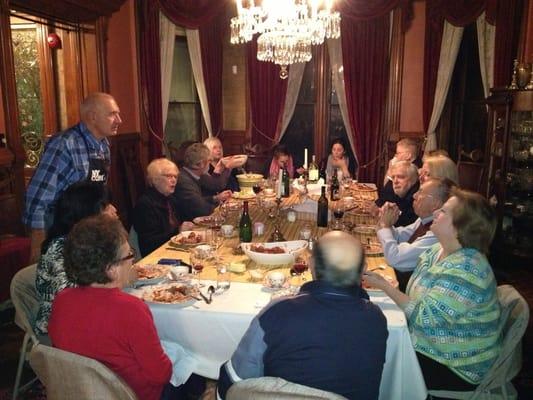 Guest's enjoying a Italian style Feast