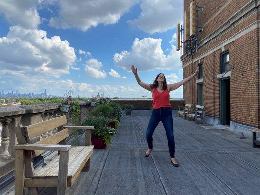 Dancin' on the rooftop at DANK Haus.