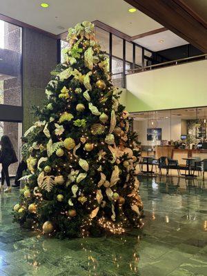 Beautiful tree in lobby on ground floor