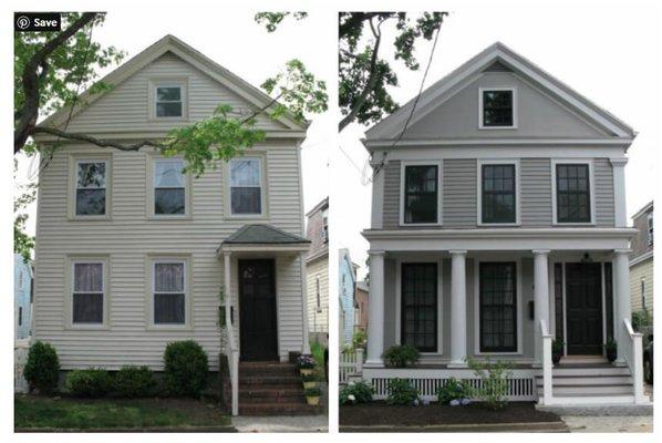 before + after  I suggest that buyers consider "plain" houses!