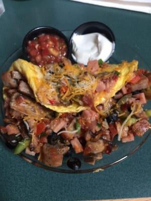 The works omelette.