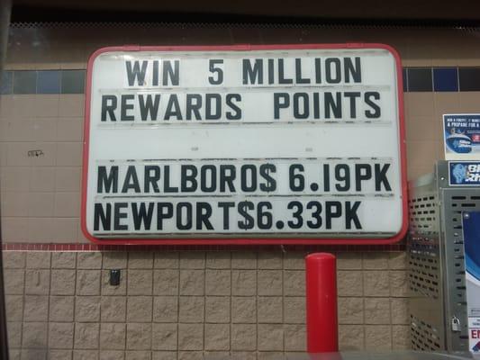 Anybody won five million points recently?