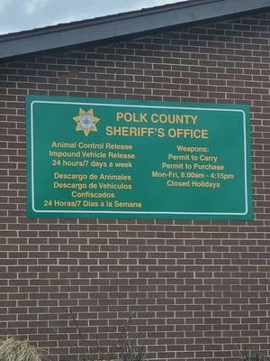 Polk County Sheriff Field Operations