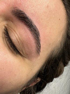 Eyebrow threading