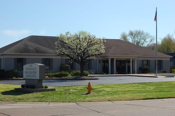 Our building on the corner of Maxwell Avenue and Spring Street.  We are one block North of Morgan Ave and One block East of Weinbach Ave.