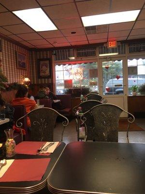 Cute little old fashioned diner atmosphere is homey and really nice