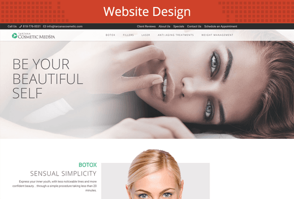 Website Design - Tarzana Cosmetic