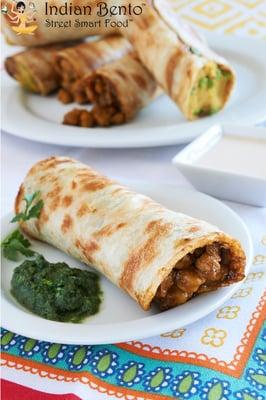 CHICKEN KATI ROLL WRAP - available at 25 Whole Foods stores in the San Francisco Bay Area, and at Bi-Rite and Rainbow