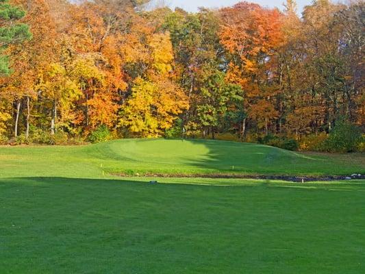 Autumn view of the 16th hole at Foxborough Country Club