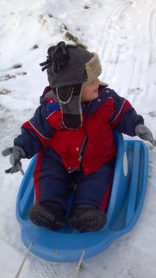 This is the snowsuit & hat we purchased there.