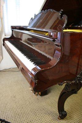 Rare Steinway AIII Louis XV 6'4 1/2" newly and fully rebuilt