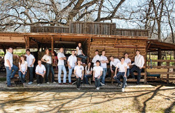 group photo, senior class photo, hill country christian school