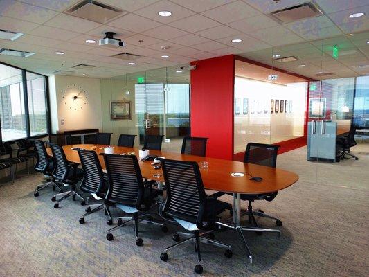 Amazing Tenant Finish-out at the Atrium Building! Love the red!!!!