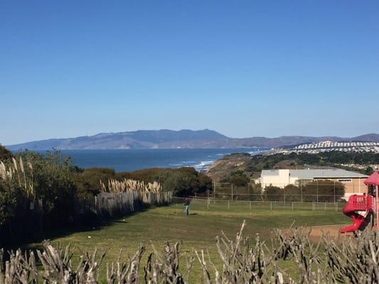 View from the basketball court