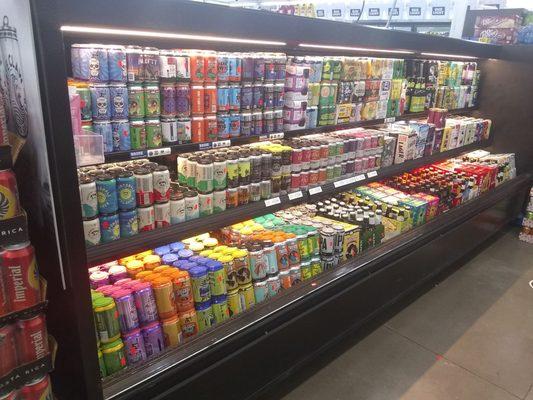 Huge assortment of all kinds of drinks