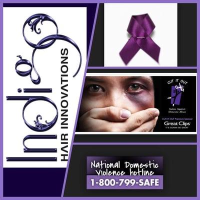 Proud Member of cut it out Salons against Domestic Violence