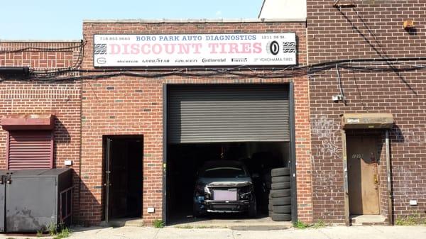 Our tire shop across the street.