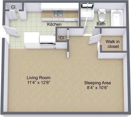 Studio Floor Plan