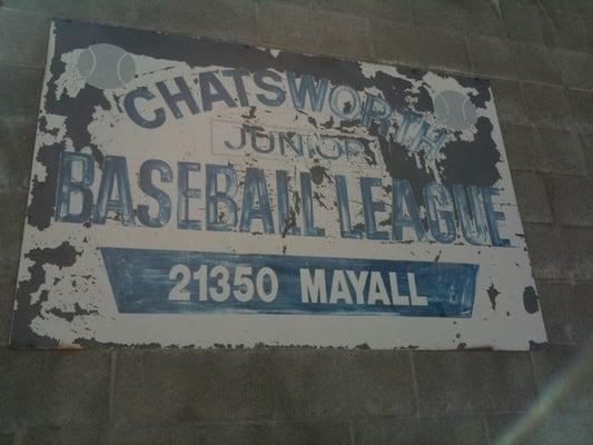 Chatsworth Jr Baseball League Snackbar