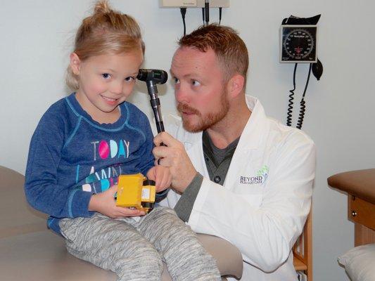 Dr. Jeff O'Boyle sees newborns and children at Beyond Primary Care