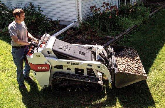 Bobcat MT55 mini loader for landscape contractors